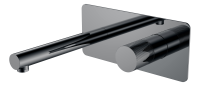 Смеситель для раковины Boheme Stick 125-SGM.2, цвет графит Shine Gun Metal c ручкой Touch