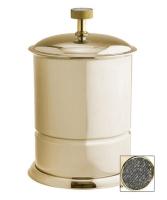 Мусорное ведро Boheme Royal Cristal 10927-G-B, золото, черные кристаллы