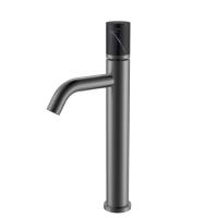 Смеситель для раковины высокий Boheme Stick MRAMOR 122-GM-MR-B вороненая сталь