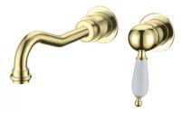 Смеситель Boheme Tradizionale 287 Oro для раковины встраиваемый, золото