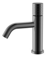 Смеситель для раковины Boheme Stick 121-GM, цвет графит Gun Metal c ручкой Diamond
