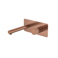 Смеситель из стены Boheme Stick ручка LINEA 125-CB.3 брашированная медь