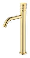 Смеситель Boheme Stick 122-GG для раковины высокий, золото, (gold diamond gold)
