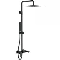 Душевая стойка Boheme Qubic 478-B, цвет Matt Black