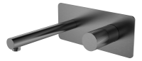 Смеситель для раковины Boheme Stick 125-GM.2, цвет графит Shine Gun Metal c ручкой Touch