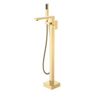 Смеситель напольный Boheme Qubic 479-G золото