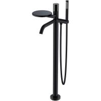 Смеситель Boheme Stick 129-BB для ванны и душа, с душевым гарнитуром, Black diamond black