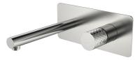 Смеситель для раковины Boheme Stick 125-NB, цвет никель брашированный c ручкой Diamond