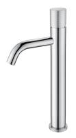 Смеситель Boheme Stick 122-WCR.2 для раковины высокий, белый, хром (white touch chrome)
