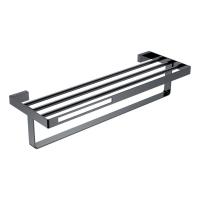 Полка для полотенец Boheme Q, 60 см, Shine Gun Metall, 10947-SGM