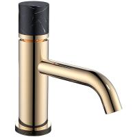 Смеситель для раковины Boheme Stick 121-G-MR-BLACK, Gold Mramor Black