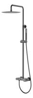 Душевая стойка Boheme Stick 128-GM, цвет графит Gun Metal c ручкой Diamond