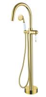 Смеситель для ванны напольный Boheme Imperiale 289, золото