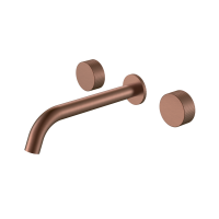 Смеситель из стены Boheme STICK SPIRALE на 3 отв. 152-2-BRB.4 брашированная бронза