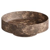 Раковина Boheme Corian 801-ED, 40 см накладная, цвет коричневый