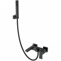 Смеситель для ванны и душа Boheme Qubic 473-B, цвет Matt Black