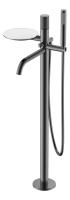 Смеситель для ванны и душа Boheme Stick 129-GM.2, цвет графит Gun Metal с ручкой Touch