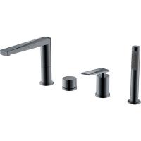 Смеситель на борт ванны Boheme Venturo на борт ванны, Gun Metal, 370-SGM