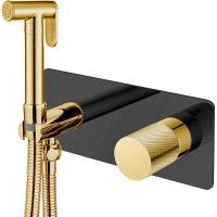 Гигиенический душ Boheme Stick, 127-BG.2, С ВНУТРЕННЕЙ ЧАСТЬЮ, цвет Black touch gold