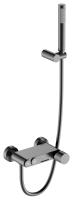 Смеситель для ванны и душа Boheme Stick 123-GM.2, цвет графит Gun Metal с ручкой Touch