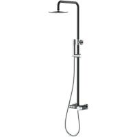 Душевая стойка Boheme Stick 128-BCR, Black diamond chrome, с ручкой Diamond