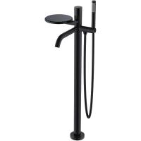 Смеситель Boheme Stick 129-BB.2 для ванны и душа, с душевым гарнитуром, Black touch black