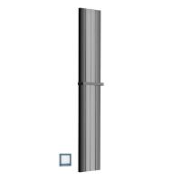 Полотенцесушитель электрический Boheme Flat 725-SGM, цвет графит глянцевый Shine Gun Metal