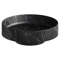 Раковина Boheme Corian 801-NM, 40 см накладная, цвет черный