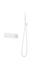 Смеситель с ручным душем Boheme Fusion Matt White 130-SYS-MW белый
