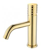 Смеситель для раковины Boheme Stick 121-GG, золото, (gold diamond gold)