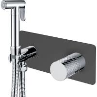Гигиенический душ Boheme Stick, 127-BCR, С ВНУТРЕННЕЙ ЧАСТЬЮ, цвет Black diamond chrome
