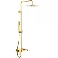 Душевая стойка Boheme Qubic 478-MG, цвет Matt Gold