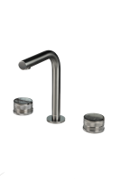 Смеситель для раковины Boheme PRESTIGE на 3 отв. 152-GM-PR вороненая сталь