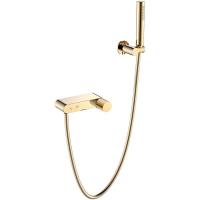 Смеситель Boheme Stick 123-GG.2 для ванны и душа, с душевым гарнитуром, Gold touch gold