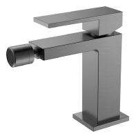 Смеситель Boheme Qubic для биде, вороненая сталь, gun metal, 476-GM