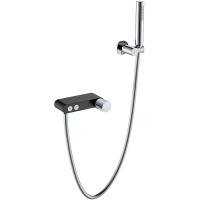 Смеситель Boheme Stick 123-BCR.2 для ванны и душа, с душевым гарнитуром, Black Touch chrome