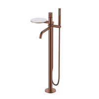 Смеситель Boheme Stick напольный ручка LINEA 129-BRB.3 брашированная бронза