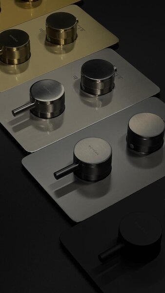 Смеситель Boheme Cell 134-3-NB для душа, термостатический, nickel brush