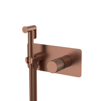 Гигиенический душ Boheme Stick ручка SPIRALE 127-BRB.4 со смесителем С ВНУТРЕННЕЙ ЧАСТЬЮ, брашированная бронза