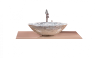 Столешница стекло 80см прямая CAPPUCINO 853-080-CP CAPUCINO