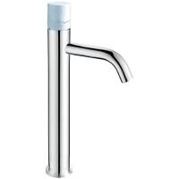 Смеситель для раковины Boheme Stick 122-CR-MR-W, Chrome Mramor White