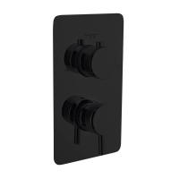 Смеситель для душа Boheme Cell 135-3-B, термостатический, цвет черный