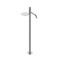 Смеситель для раковины напольный Boheme Stick с ручкой TOUCH 120-NB.2 брашированный никель