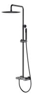 Душевая стойка Boheme Stick 128-SGM, цвет графит Shine Gun Metal c ручкой Diamond