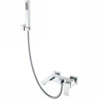 Смеситель для ванны и душа Boheme Qubic 473-CR, цвет Chrome