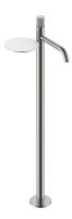 Смеситель для раковины напольный Boheme Stick с ручкой LINEA 120-NB.3 брашированный никель