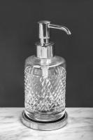 Дозатор жидкого мыла Boheme Murano Cristal настольный, хром, 10227