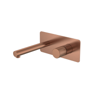 Смеситель из стены Boheme Stick ручка SPIRALE 125-CB.4 брашированная медь