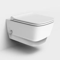 Унитаз подвесной безободковый Boheme Bello 971-2-MW, с функцией биде, цвет белый матовый