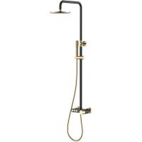 Душевая стойка Boheme Stick 128-BG, Black diamond gold, с ручкой Diamond